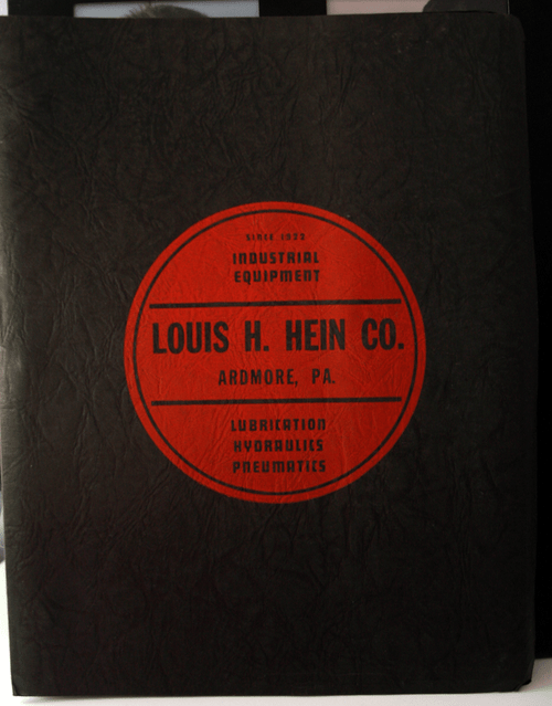LOUIS H. HEIN CO. Industrial Equipment Catalog Ardmore, PA Hydraulics Pneumatics