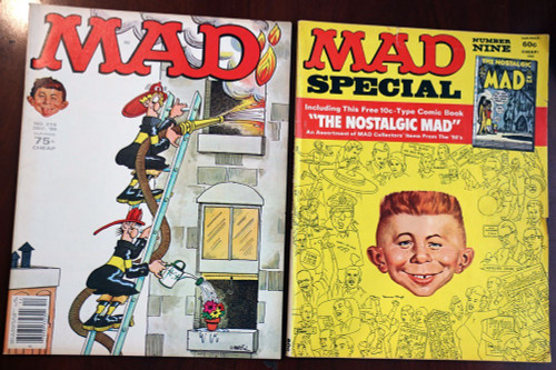 MAD Magazine Dec. 1980 Issue # 219 + MAD Special Number Nine 1972 VINTAGE Mags