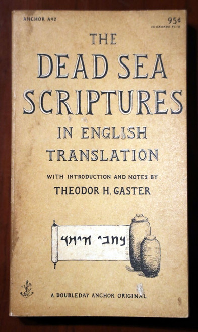 The Dead Sea Scriptures 1957 Vintage Anchor Paperback A92 Theodor H. Gaster