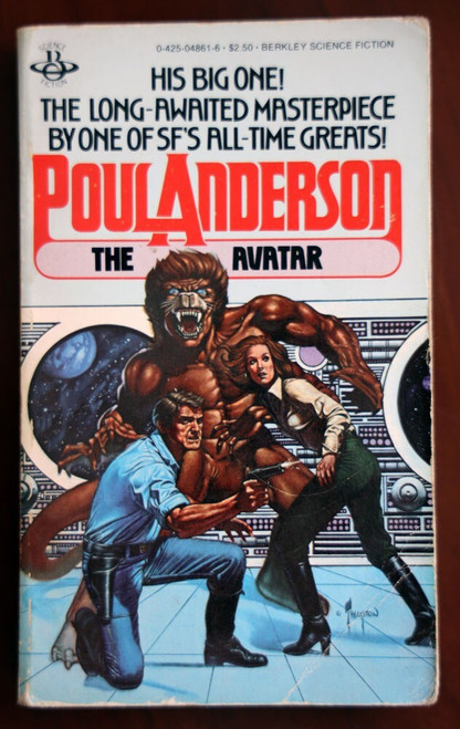 THE AVATAR - Poul Anderson 1981 Vintage Sci-Fi Paperback Berkley Science Fiction