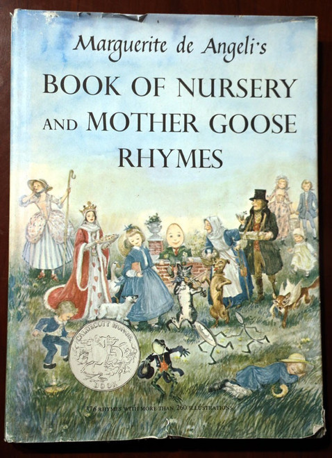 Marguerite de Angeli's BOOK OF NURSERY AND MOTHER GOOSE RHYMES 1954 HC/DJ