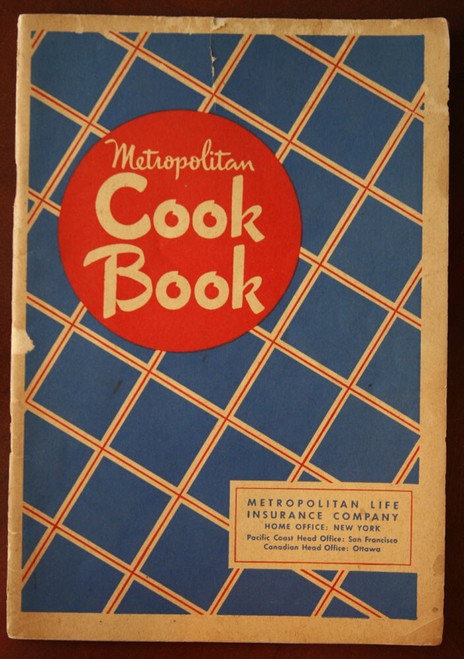 Metropolitan Life Insurance Company Cookbook 1948 Vintage Booklet M.L.I. Co.