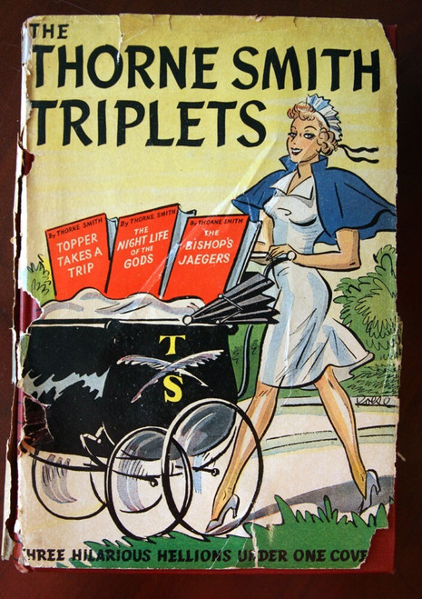 The Thorne-Smith Triplets 1944 HC/DJ Illustrated by Roese Sun Dial Press Vintage