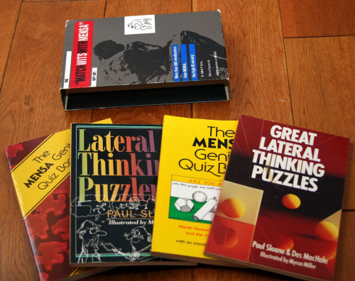 Match Wits with Mensa Boxed Book Gift Set of 4 Paperbacks - Salny & Grosswirth