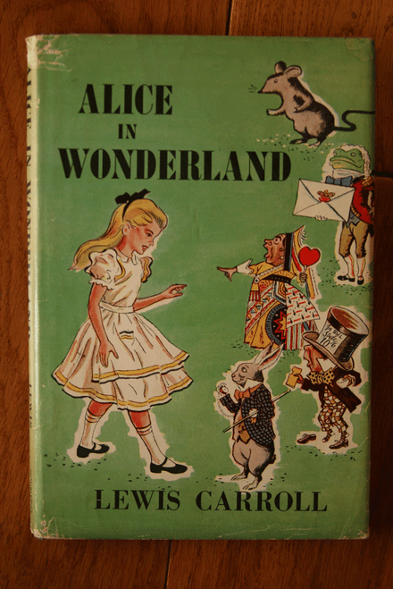 Alice in Wonderland by Lewis Carroll - Junior Deluxe Edition HC/DJ RARE JACKET !