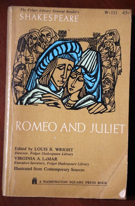 Romeo and Juliet by William Shakespeare 1964 Vintage Paperback - Folger Library