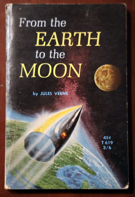 From the Earth to the Moon by Jules Verne 1965 Scholastic Paperback 1st T 619