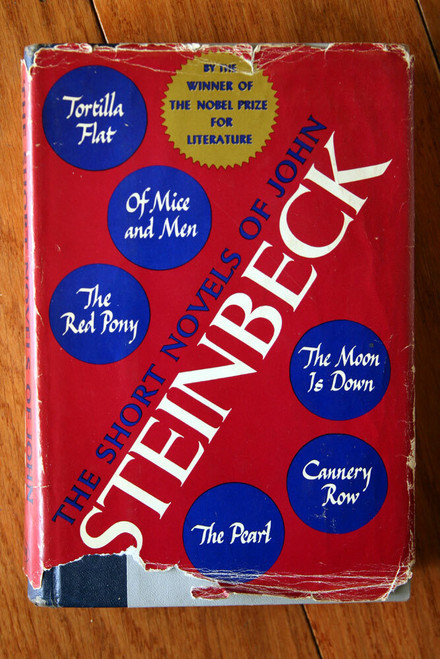 The Short Novels of John Steinbeck 1953 HC/DJ BCE Vintage Viking Press