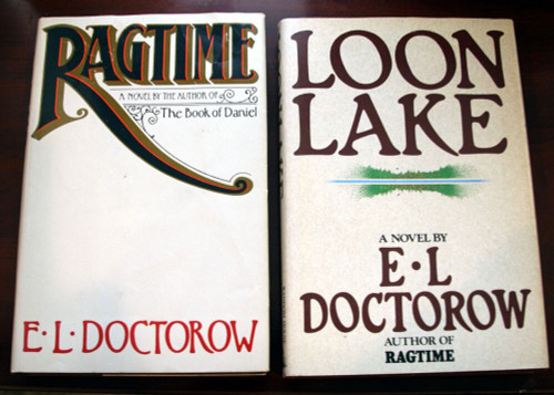RAGTIME 1975 + LOON LAKE 1980 by E.L. Doctorow HC/DJ Vintage Historical Fiction