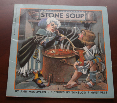 Stone Soup by Ann McGovern 1986 Vintage Scholastic Paperback Winslow Pinney Pels