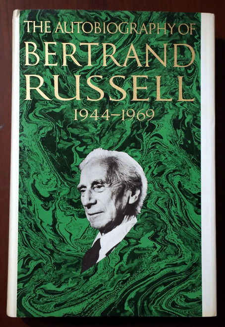 The Autobiography of BERTRAND RUSSELL 1944-1969 First Printing HC/DJ Philosophy