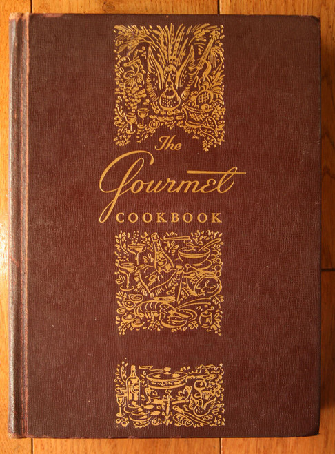 The Gourmet Cookbook 1956 Vintage Hardcover 9th Printing Illustrated