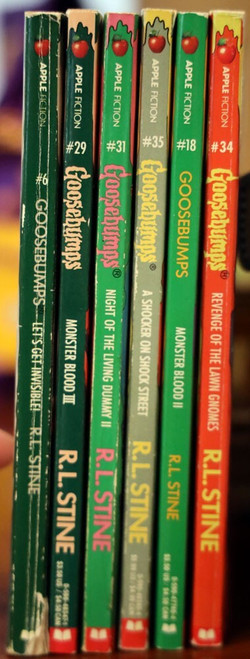 GOOSEBUMPS R.L. Stine Paperback Book Lot of 6 Monster Blood, Revenge Lawn Gnomes
