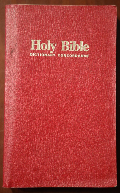 HOLY BIBLE International Prison Ministries IPM Red Letter KJV Dictionary 1988