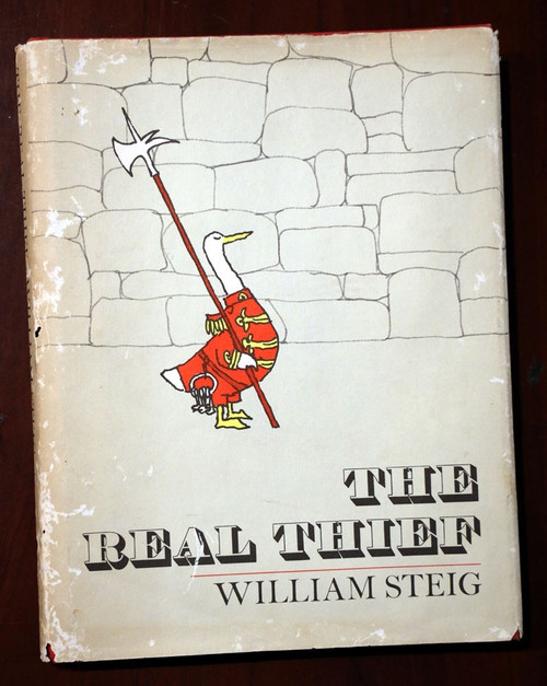 THE REAL THIEF by William Steig 1974 HC/DJ Scarce Vintage Children's Book