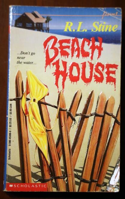 BEACH HOUSE by R.L. Stine 1992 Scholastic Point Paperback HORROR Series Children
