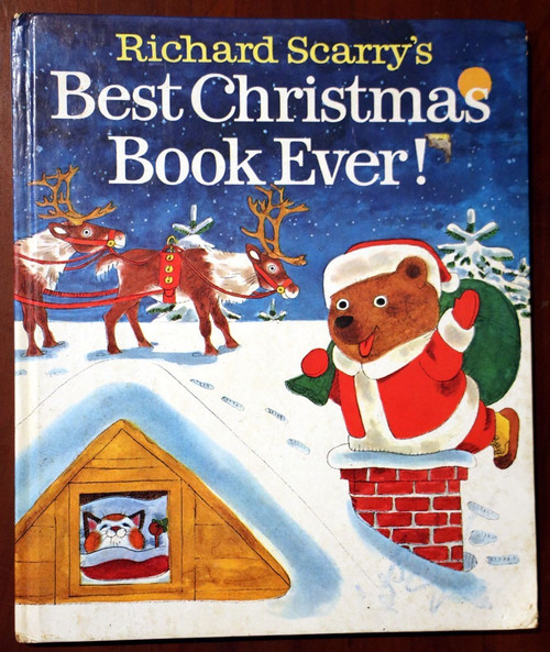 Richard Scarry's BEST CHRISTMAS BOOK EVER! 1981 Vintage Random House Hardcover