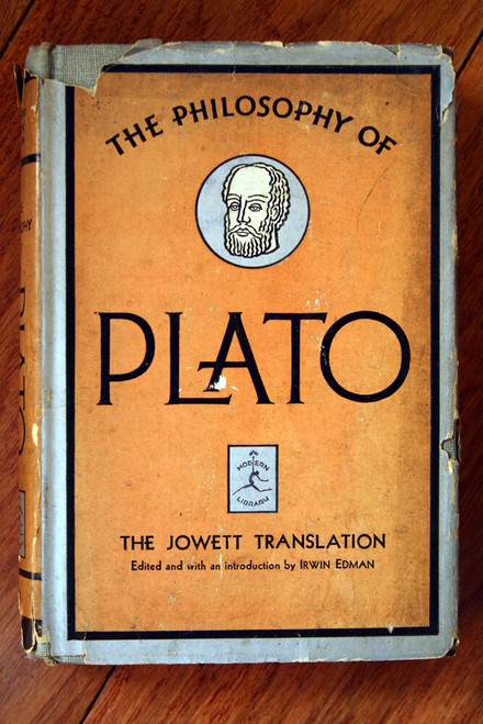 The Philosophy of Plato 1928 Modern Library #181 HC/DJ Jowett Translation EDMAN