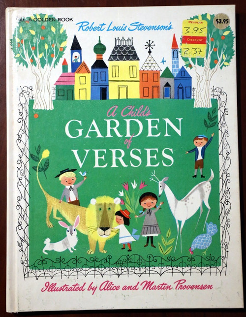 A Child's Garden of Verses Robert Louis Stevenson 1975 Big Golden Book Provensen