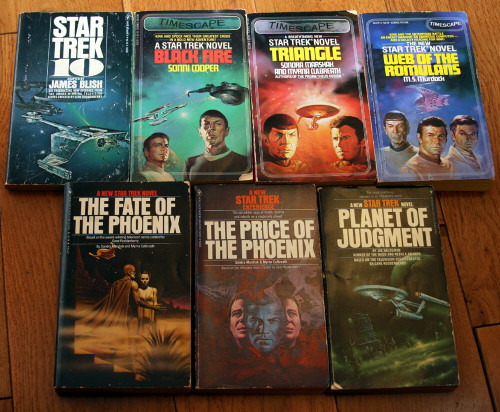 Lot of 7 STAR TREK Vintage Paperback Books Timescape/Sondra Marshak/Bantam Books