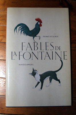 FABLES DE LA FONTAINE Illustrated Marie Angel FRENCH Peint Et Ecrit CALLIGRAPHY
