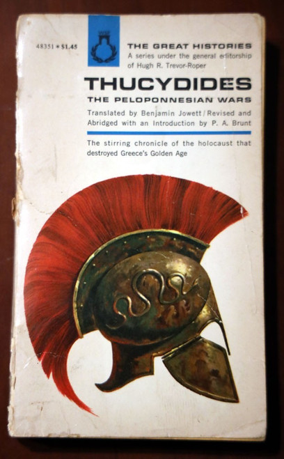 THUCYDIDES The Peloponnesian Wars 1970 Vintage Paperback 2nd Printing HISTORY