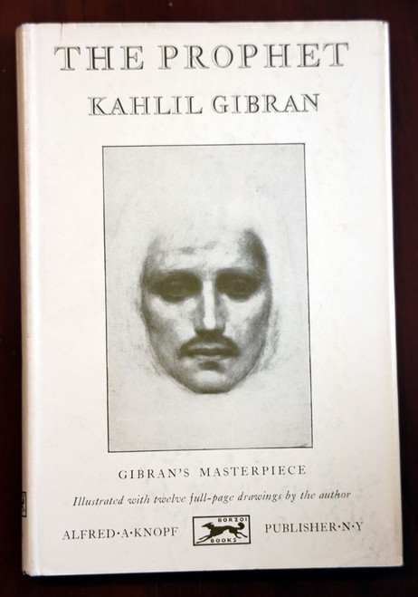THE PROPHET by Kahlil Gibran 1960 HC/DJ 62nd Printing Alfred A. Knopf - Vintage