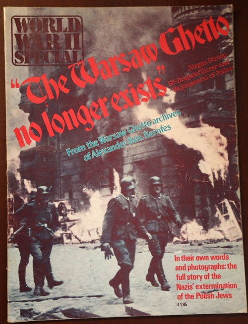 World War II Special:THE WARSAW GHETTO NO LONGER EXISTS 1973 Book Nazi/Jews WWII