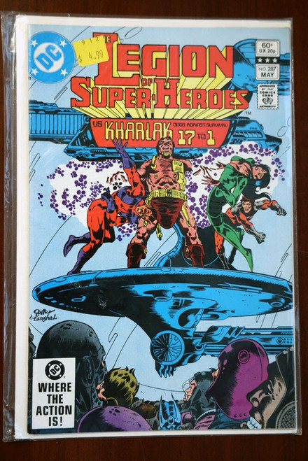 THE LEGION OF SUPER HEROES vs Khaalak 17 to 1 DC COMIC #287 MAY 1992