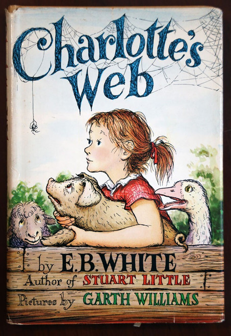 Charlotte's Web by E.B. White & Garth Williams 1952 Junior Deluxe Editions HC/DJ