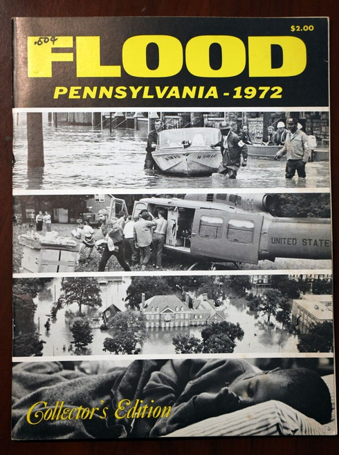 FLOOD PENNSYLVANIA Collector's Ed. 1972 Illustrated History Book Hurricane Agnes