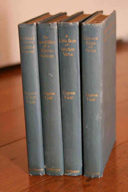 EUGENE FIELD BOOK LOT Love Affair of a Bibliomaniac Echoes from Sabine Farm 1909