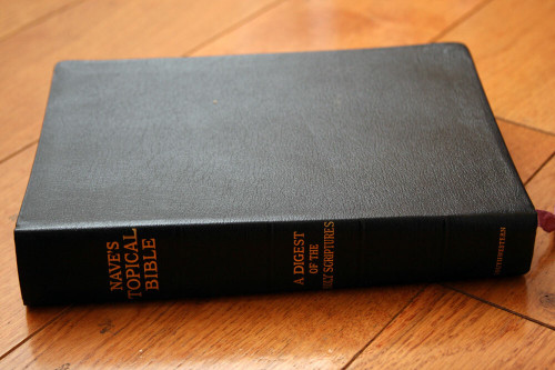 Orville J. Nave's Topical Bible 1962 Southwestern Thumb-Indexed Leatherette 