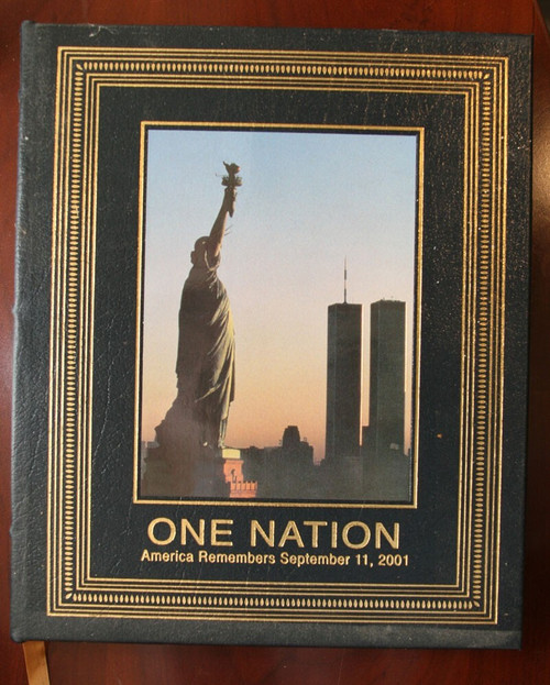 ONE NATION: America Remembers September 11, 2001 EASTON PRESS Leather & Gilt