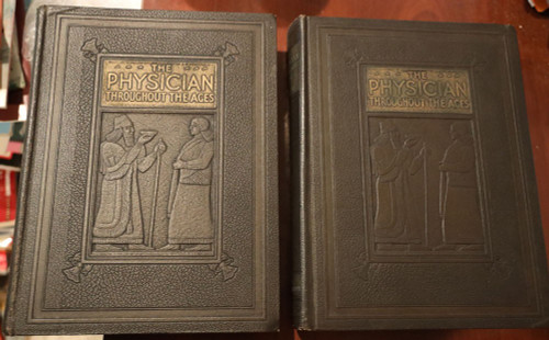 The Physician Throughout the Ages 2-Volume Book Set 1938 Arthur Selwyn-Brown