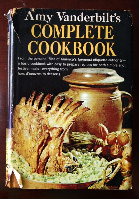 Amy Vanderbilt's COMPLETE COOKBOOK 1961 HC/DJ Vintage with Andy Warhol Drawings