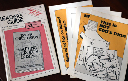 Leader's Guide GAINING THROUGH LOSING by Evelyn Christenson 1981 Victor Book