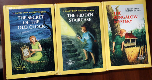 Secret of Old Clock, Hidden Staircase, Bungalow Mystery NANCY DREW Carolyn Keene