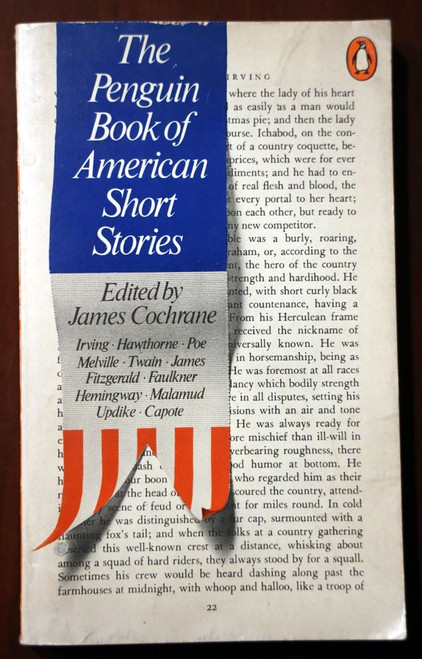 Penguin Book of American Short Stories by James Cochrane 1971 Vintage Paperback