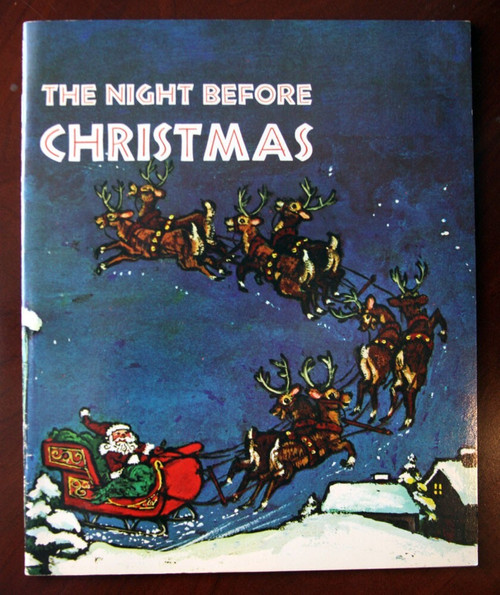 The Night Before Christmas by Clement C. Moore 1970 Janet & Alex D'Amato VINTAGE