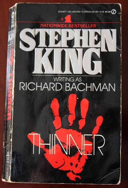 THINNER by Stephen King 1985 First Printing Signet Paperback "Richard Bachman"