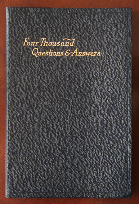 Four Thousand Questions & Answers 1929 A.J. Holman Bible - Epistles & Revelation