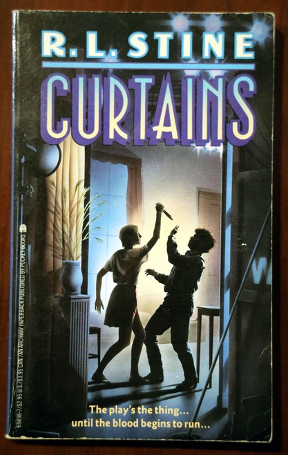 Curtains by R.L. Stine 1990 1st Printing Vintage Archway Paperback YA Novel