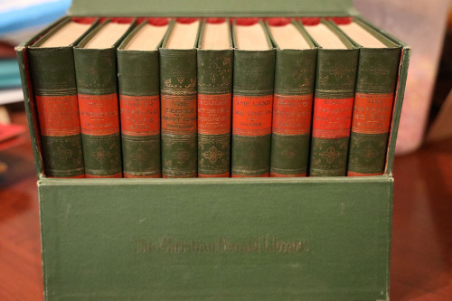 Christian Herald Library Boxed Book Set 9 Antique Volumes c. 1896 Louis Klopsch