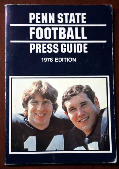 PENN STATE FOOTBALL PRESS GUIDE 1978 Edition + Schedule PSU Media Publication