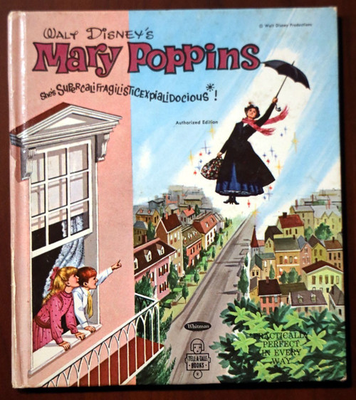 Walt Disney's MARY POPPINS 1964 Tell-A-Tale Vintage Book Whitman - Jan Neely Art