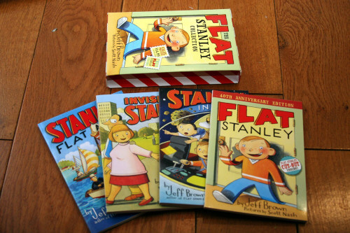 The Flat Stanley Collection Boxed Set 4 Paperbacks #1-4 Jeff Brown NICE!