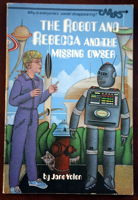 The Robot and Rebecca and the Missing Owser by JANE YOLEN - SIGNED  1981 Book