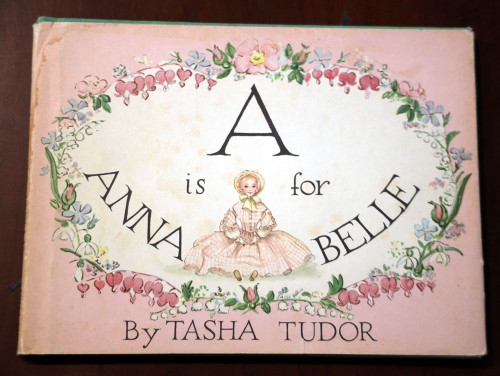 A IS FOR ANABELLE by TASHA TUDOR Signed 1954 HC/DJ Rare Vintage Children's Book