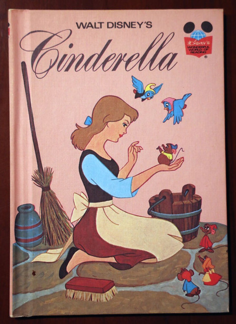 Walt Disney's CINDERELLA Vintage Random House 1974 Hardcover Children's Book